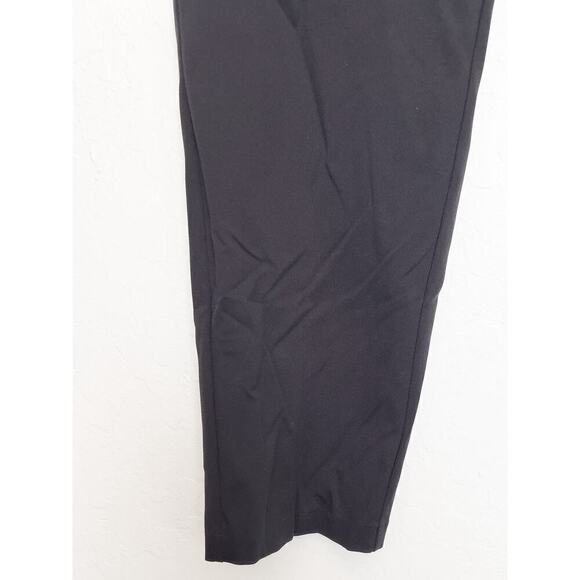 Uniqlo Dress Pants Straight Stretch Polyester Small Black Classic Staple Capsule - Picture 5 of 8